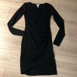 NWOT $49 Leith Ruched Long Sleeve Dress Size S